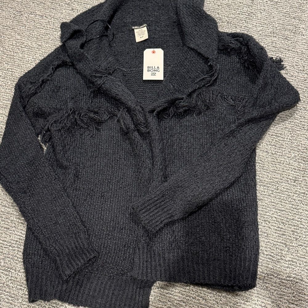 Billabong Women's Charcoal Cardigan